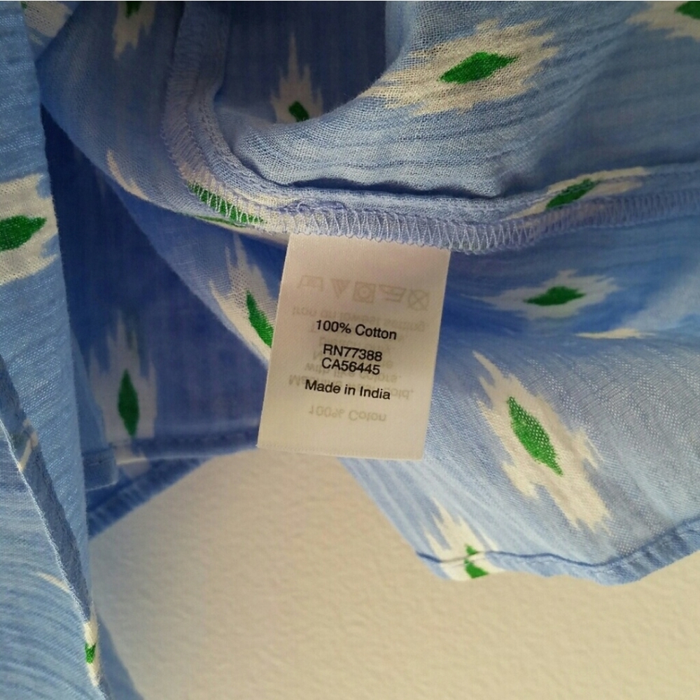 J.Crew blue top size Large - Picture 4 of 7
